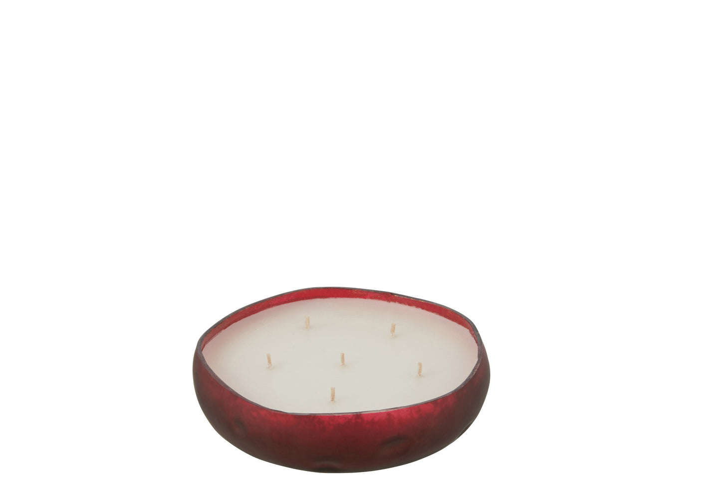 Vela Aroma M-Chic Vidrio Rojo Medio 21h
