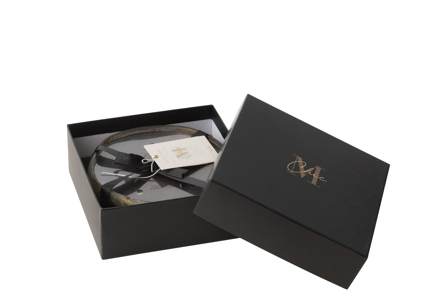 Vela Perfumada M-Chic Vidrio Oro/Negro 21h