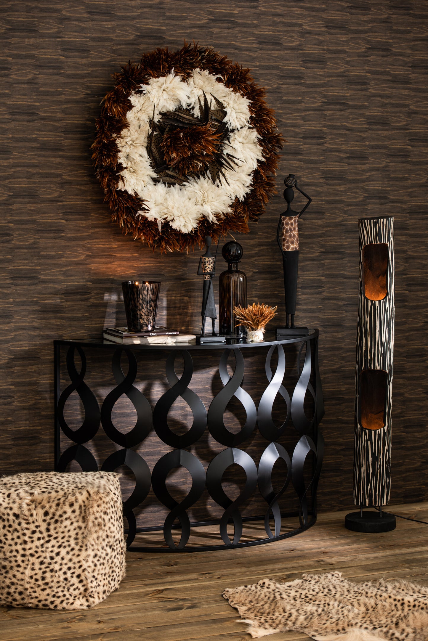 Vela Perfumada Noa Sándalo Negro/Oro Medium-68h