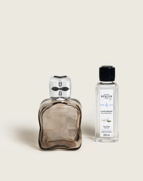LÁMPARA CATALÍTICA COSY MARRÓN - Aroma floral y limpio