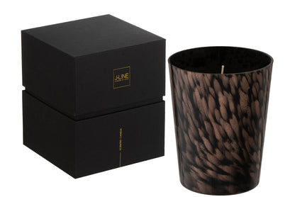 Vela Perfumada Noa Sándalo Negro/Oro Medium-68h