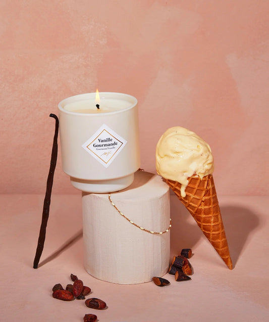 VELA CON JOYA BLANCA - VAINILLA