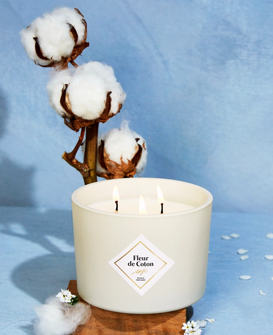 VELA PERFUMADA FLOR DE ALGODÓN  350 GRAMOS