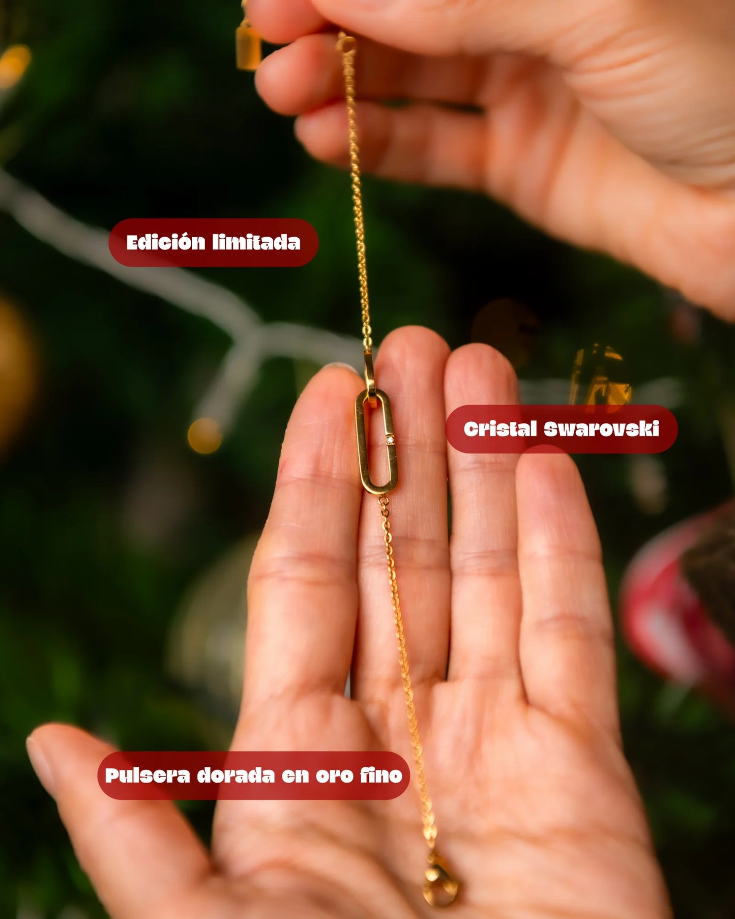 Vela con joya SWAROVSKI Manzana de Caramelo