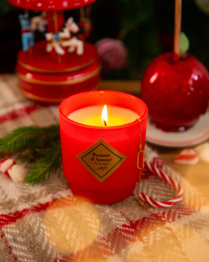 Vela con joya SWAROVSKI Manzana de Caramelo