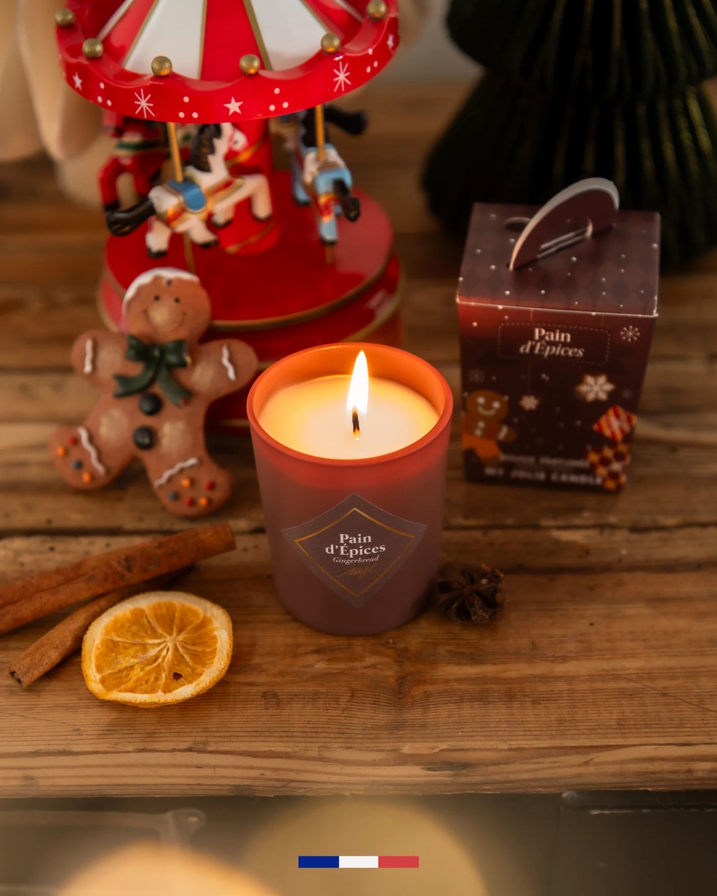 Vela pequeña de Pan de especias